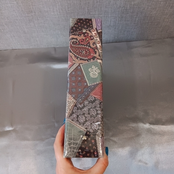 VTG Photograph Scrapbook Album Multicolored Cover 80 pgs memento memory Granny - Picture 4 of 8